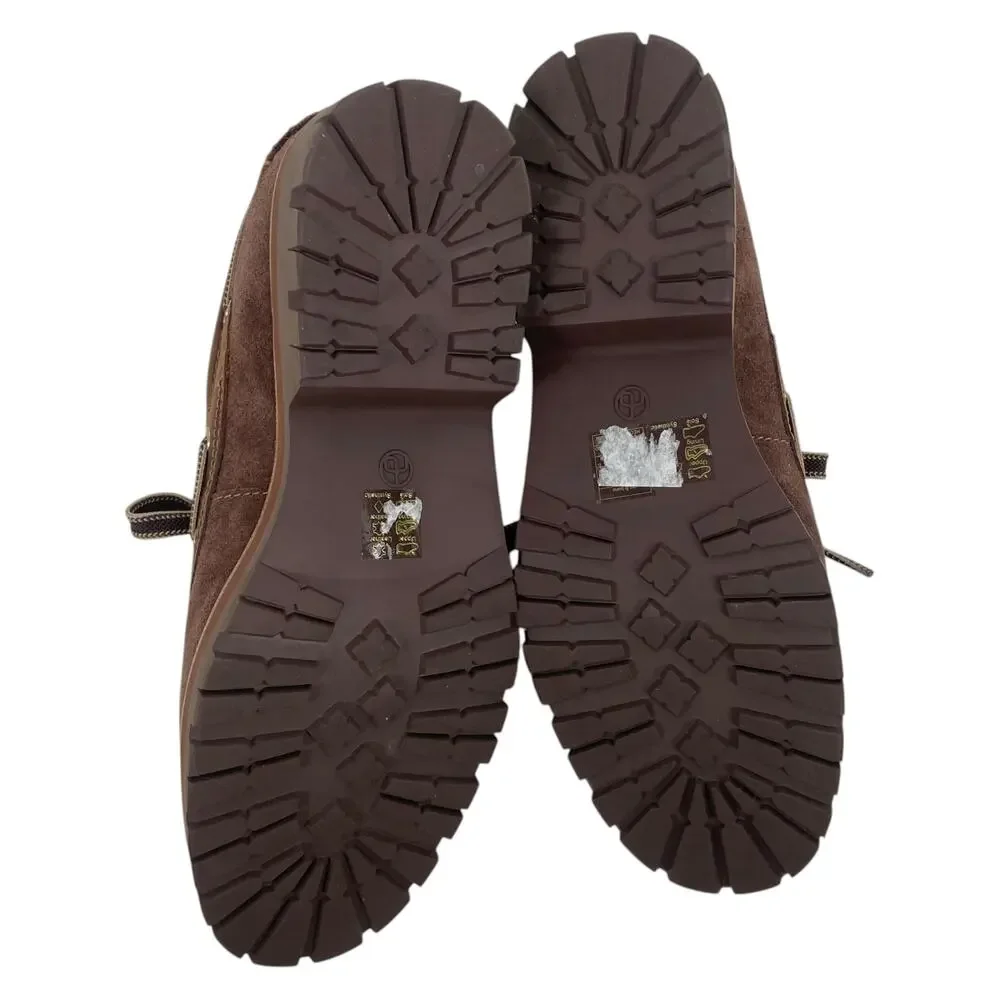 Rag & Bone Cameron Lug Sole Boat Shoes Mocha Brown Suede Size 39